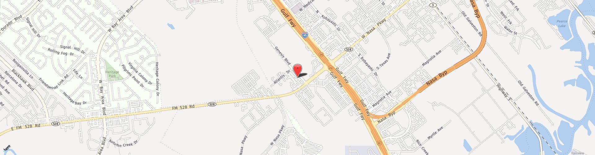 Location Map: 210 Genesis Blvd Webster, TX 77958