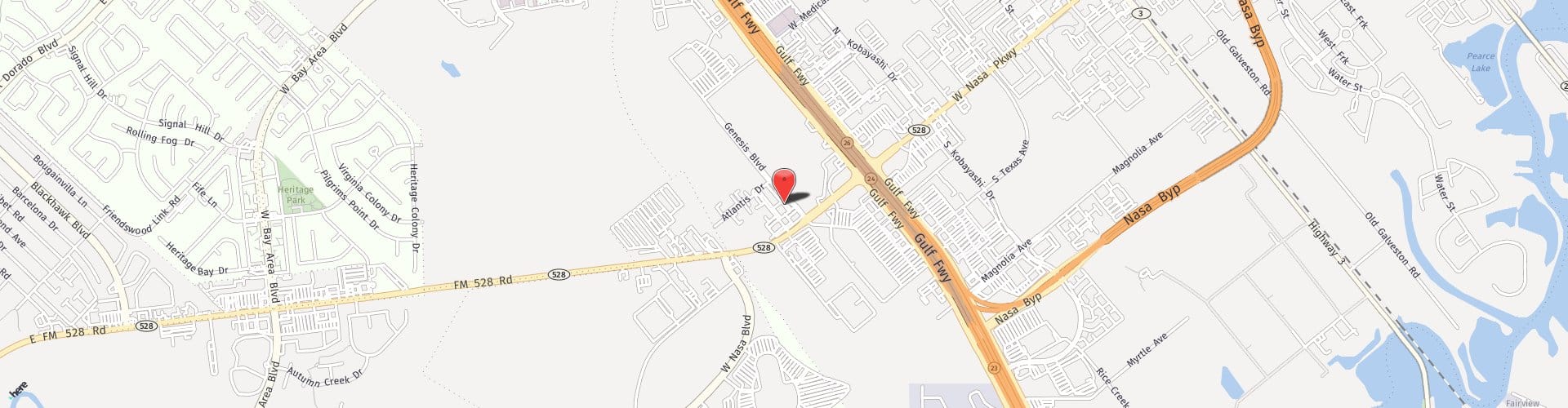 Location Map: 210 Genesis Blvd Webster, TX 77598