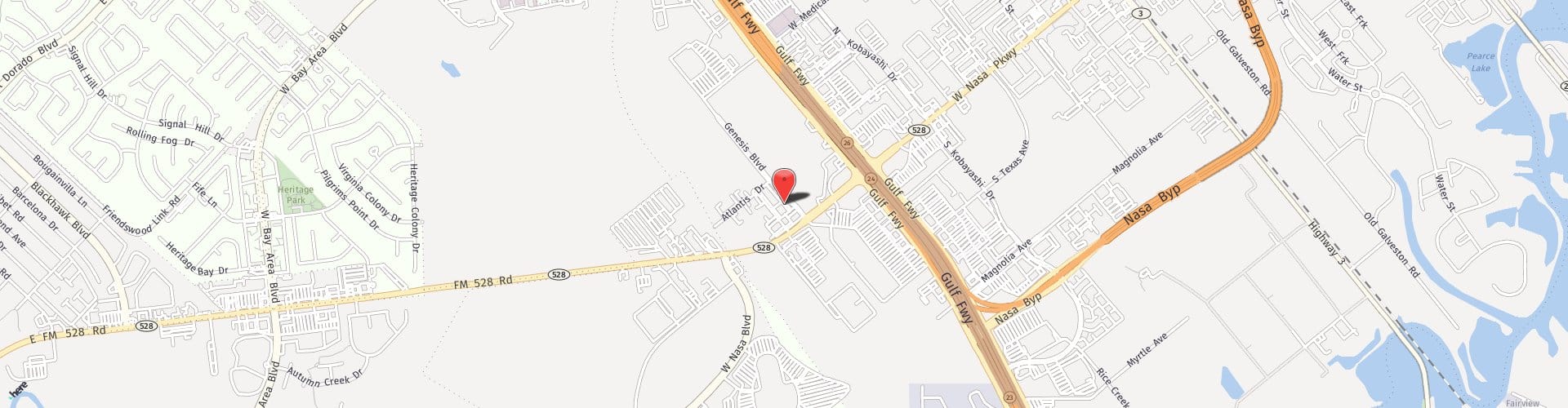 Location Map: 210 Genesis Blvd Webster, TX 77598